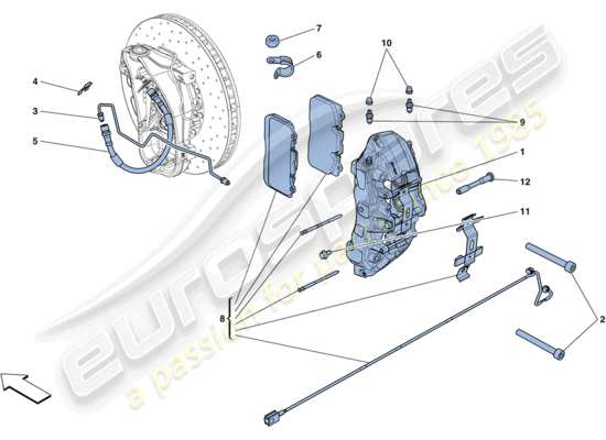 a part diagram from the Ferrari FF (Europe) parts catalogue