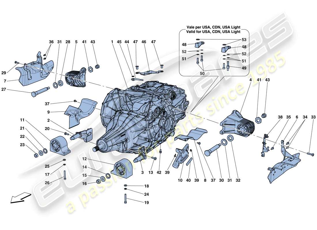 Part diagram containing part number 301376