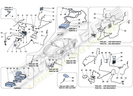 a part diagram from the Ferrari 488 Spider (Europe) parts catalogue