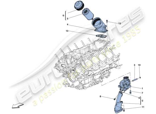 a part diagram from the Ferrari GTC4 Lusso T (EUROPE) parts catalogue