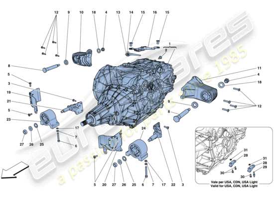 a part diagram from the Ferrari 812 Superfast (USA) parts catalogue