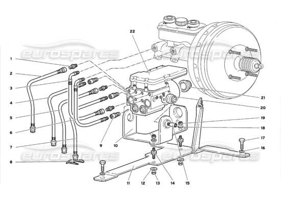 a part diagram from the Lamborghini Diablo GT (1999) parts catalogue