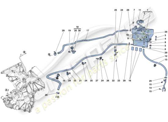 a part diagram from the Ferrari LaFerrari Aperta (Europe) parts catalogue