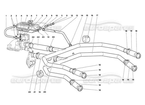 a part diagram from the Lamborghini Diablo 6.0 (2001) parts catalogue