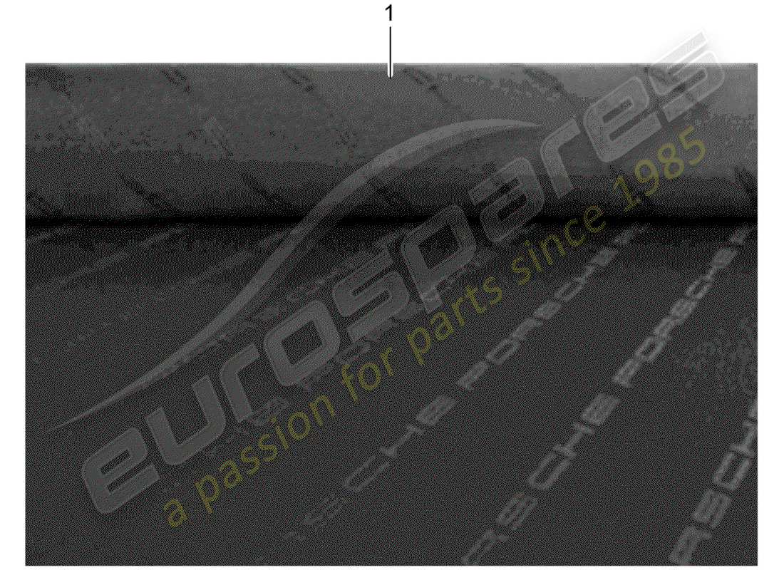 Porsche Classic accessories (2003) FRONT SEAT - SINGLE PARTS - CLOTH Part Diagram