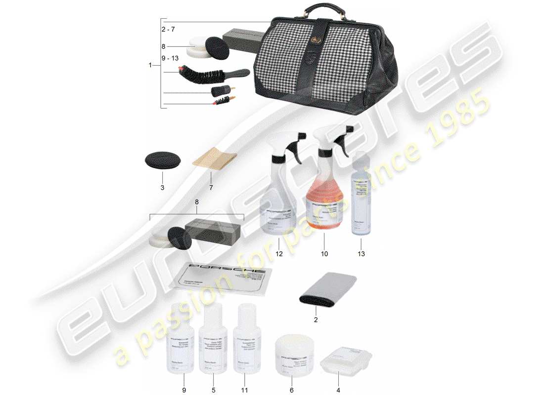 Porsche Classic accessories (2007) CLEANING AGENT - PORSCHE CLASSIC Part Diagram