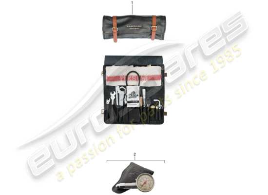 a part diagram from the Porsche Classic accessories (2009) parts catalogue