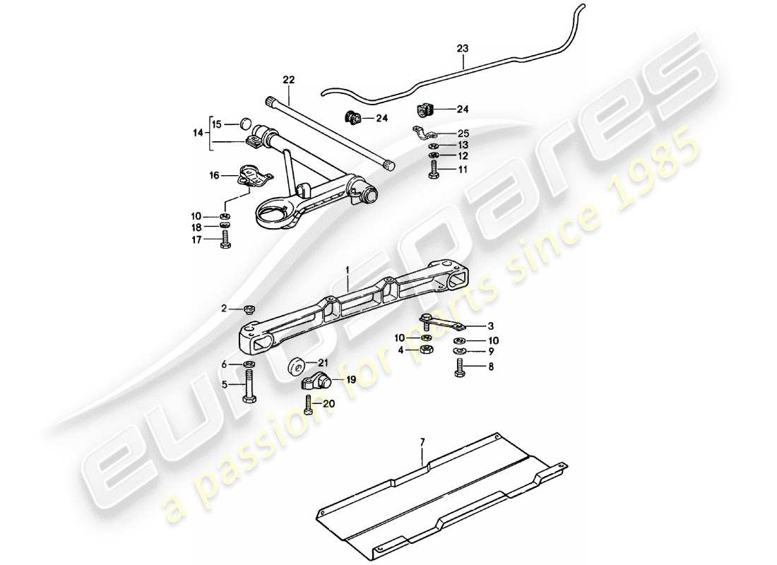 Porsche 911 (1978) FRONT AXLE - STABILIZER Part Diagram