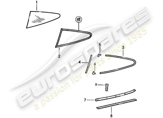 a part diagram from the Porsche 911 (1980) parts catalogue