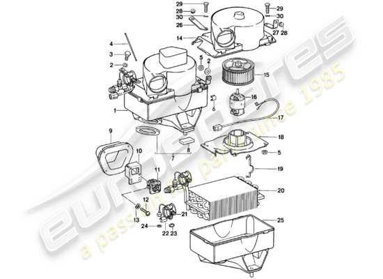 a part diagram from the Porsche 911 (1983) parts catalogue