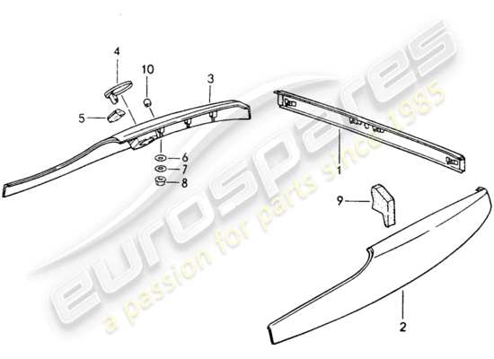 a part diagram from the Porsche 968 (1992) parts catalogue