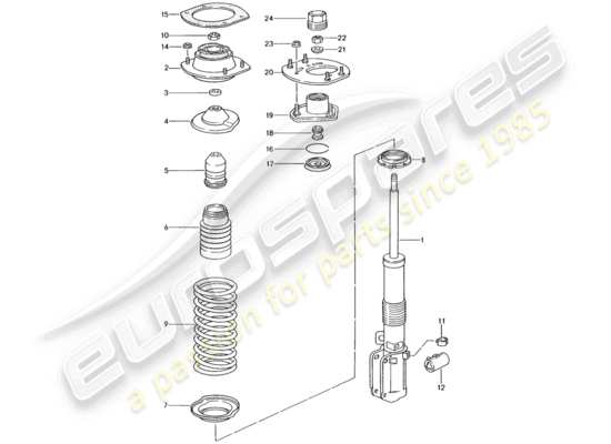 a part diagram from the Porsche 993 (1998) parts catalogue