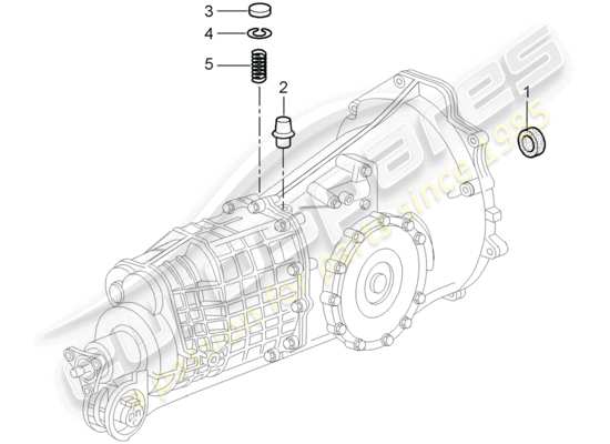 a part diagram from the Porsche 996 (2005) parts catalogue
