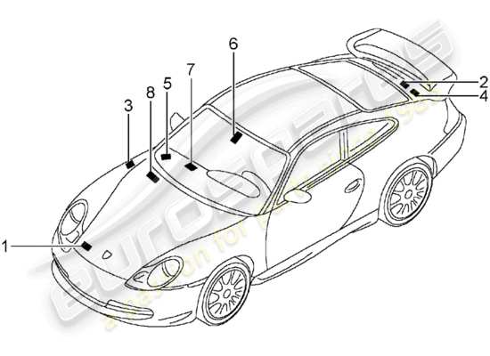 a part diagram from the Porsche 996 GT3 (2002) parts catalogue