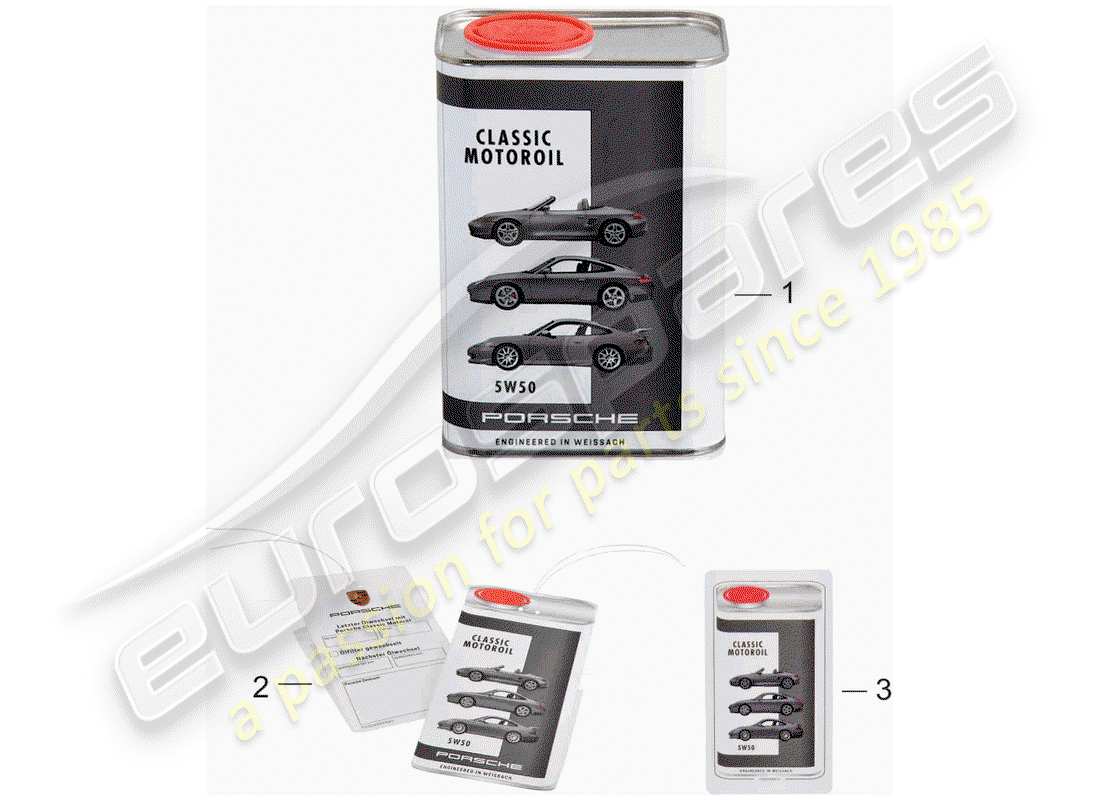 Porsche 996 T/GT2 (2002) engine oil - porsche classic Part Diagram