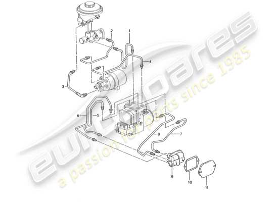 a part diagram from the Porsche Boxster 986 (2004) parts catalogue