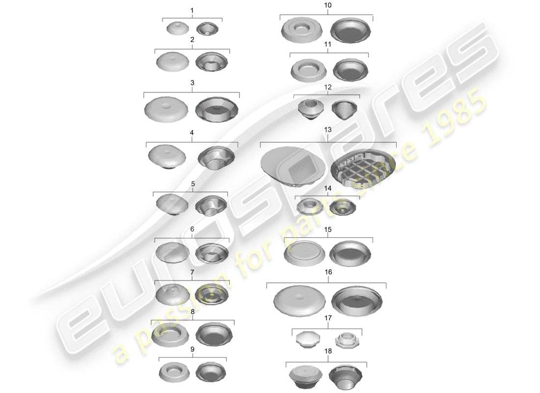 Porsche 718 Boxster (2020) PLUG Part Diagram