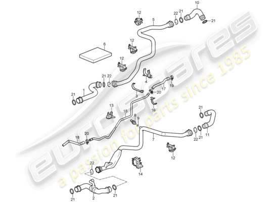a part diagram from the Porsche 997 GT3 (2009) parts catalogue
