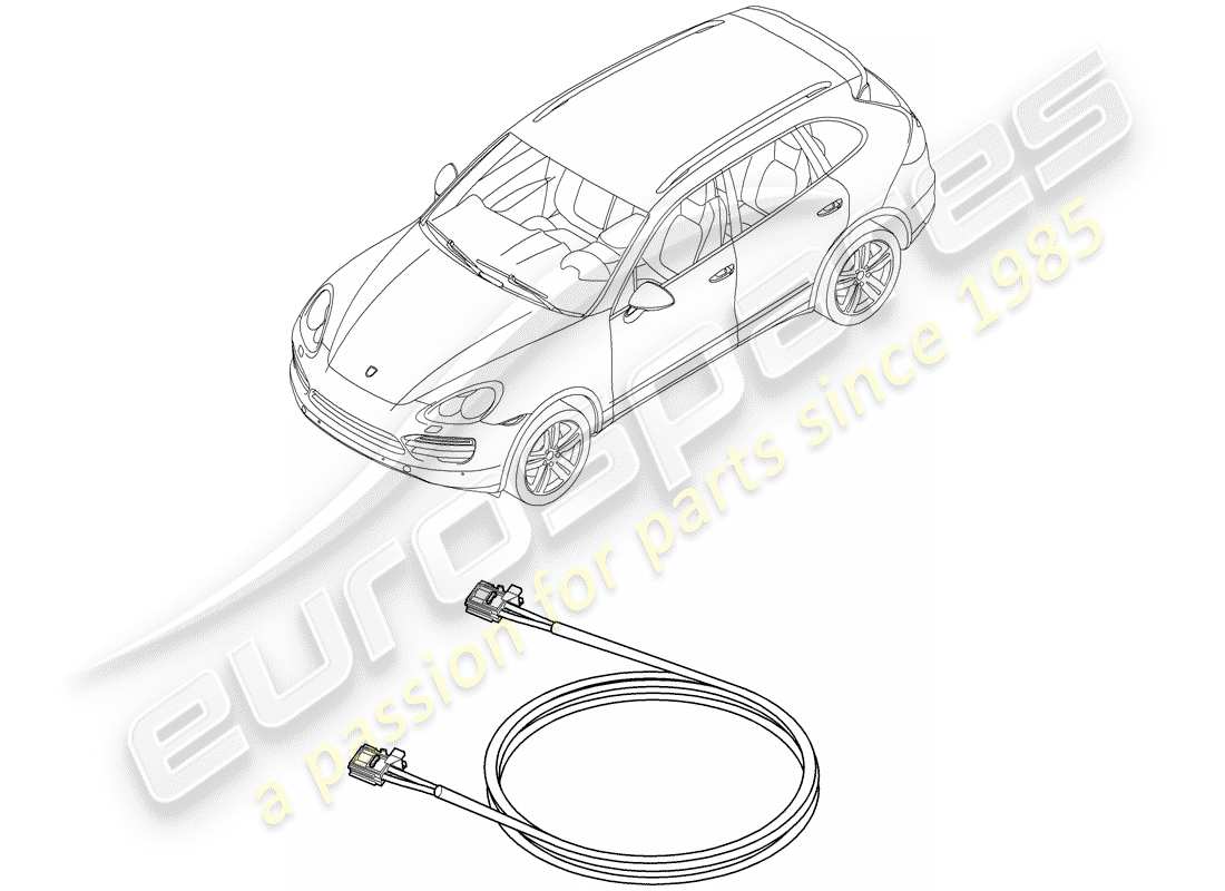 Porsche Cayenne E2 (2015) wiring harnesses Part Diagram