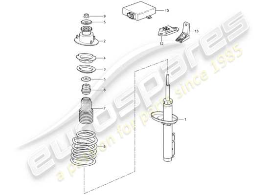 a part diagram from the Porsche Cayman 987 (2007) parts catalogue