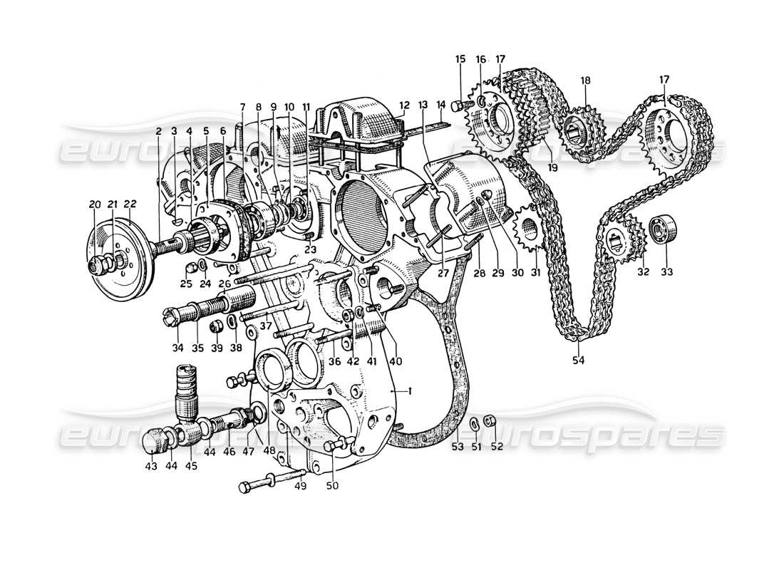 Ferrari 275 GTB4 timing - controls Parts Diagram