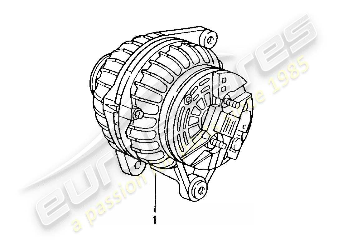 Porsche Replacement catalogue (1976) ALTERNATOR Part Diagram