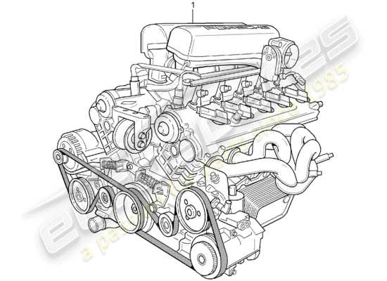 a part diagram from the Porsche Replacement catalogue (1997) parts catalogue