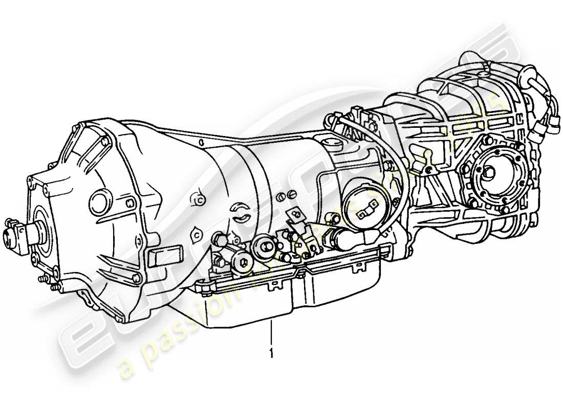 Porsche Replacement catalogue (1998) AUTOMATIC TRANSMISSION Part Diagram