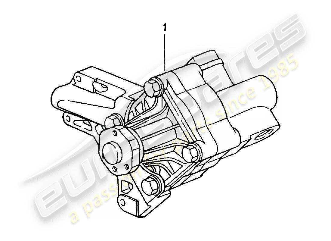 Porsche Replacement catalogue (2007) POWER-STEERING PUMP Part Diagram