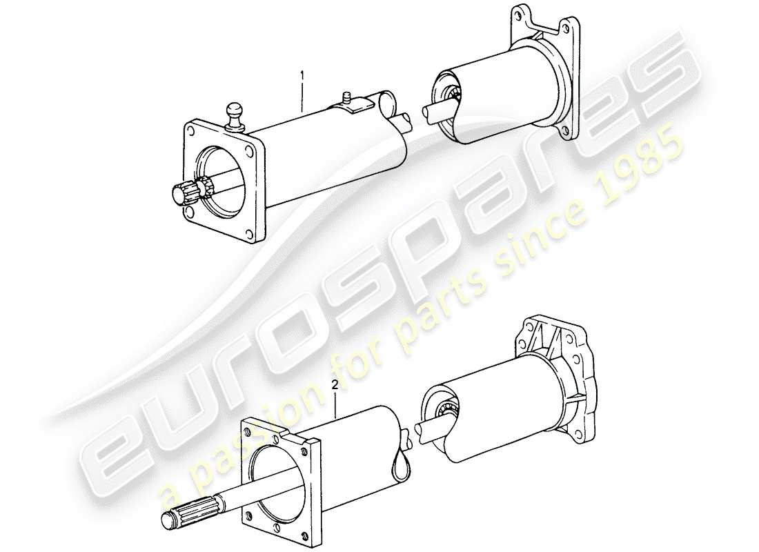 Porsche Replacement catalogue (2009) CENTRAL TUBE Part Diagram