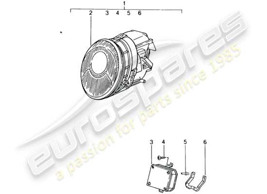 a part diagram from the Porsche Tequipment catalogue (1990) parts catalogue