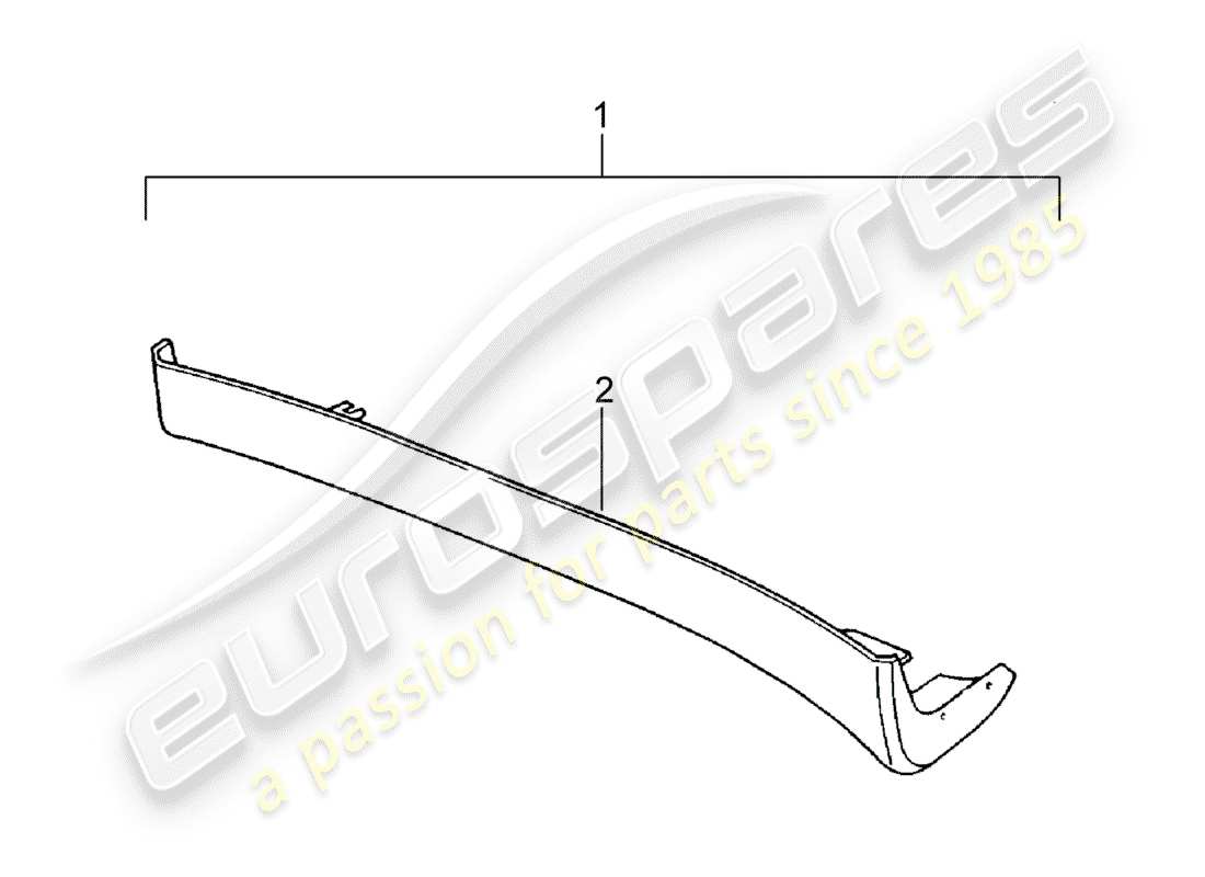 Porsche Tequipment catalogue (1996) SIDE MEMBER TRIM Part Diagram