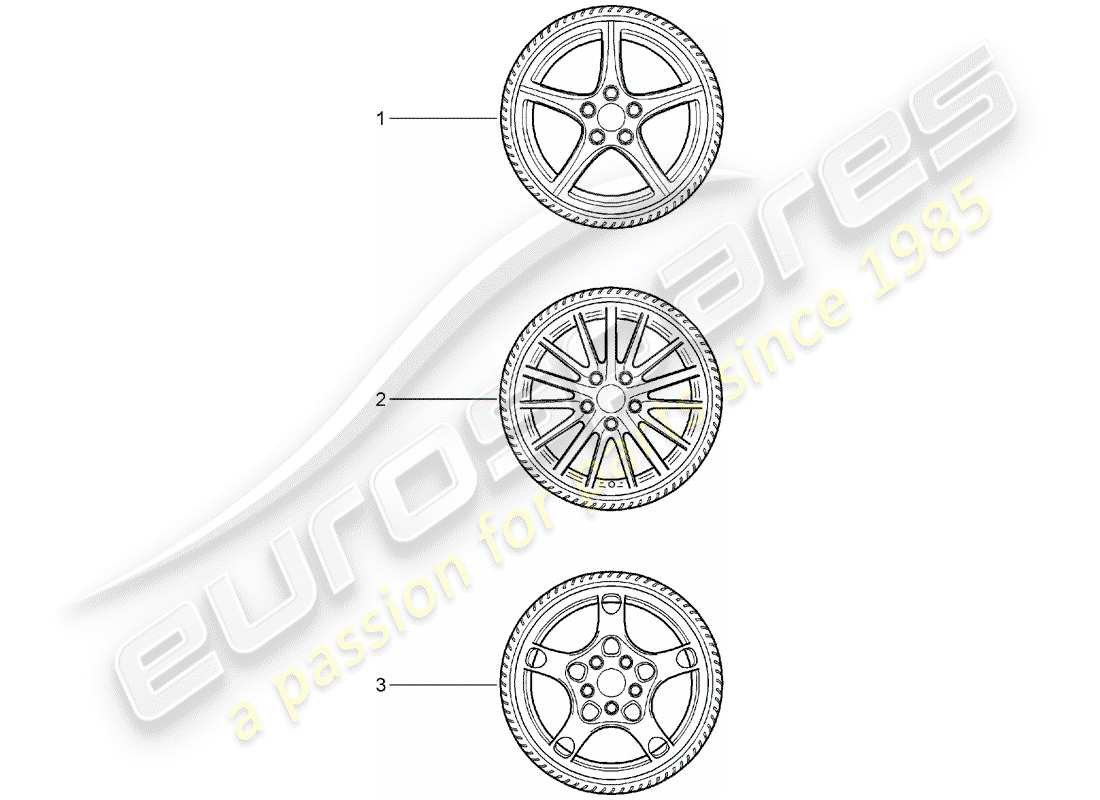 Porsche Tequipment catalogue (2003) GEAR WHEEL SETS Part Diagram