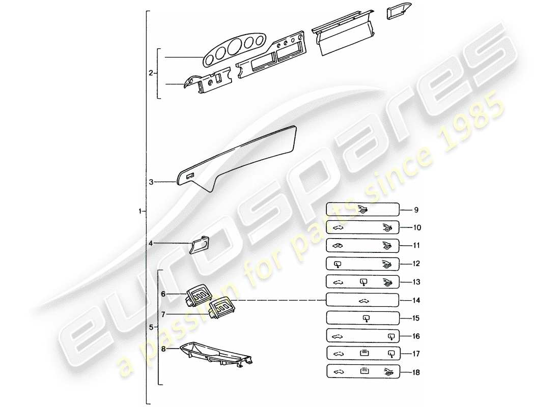 Porsche Tequipment catalogue (2012) PASSENGER COMPARTMENT Part Diagram