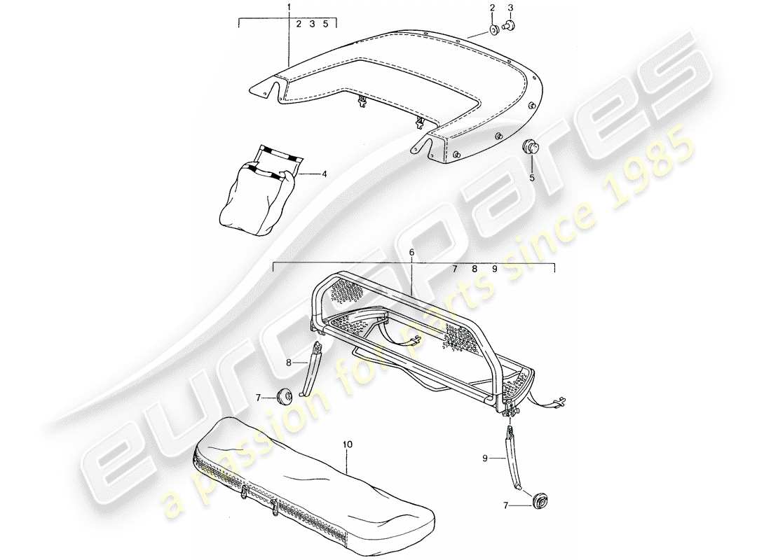 Porsche Tequipment catalogue (2012) BOOT COVER Part Diagram