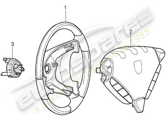 a part diagram from the Porsche Tequipment Cayenne (2019) parts catalogue