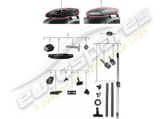 a part diagram from the Porsche Tequipment Macan (2020) parts catalogue