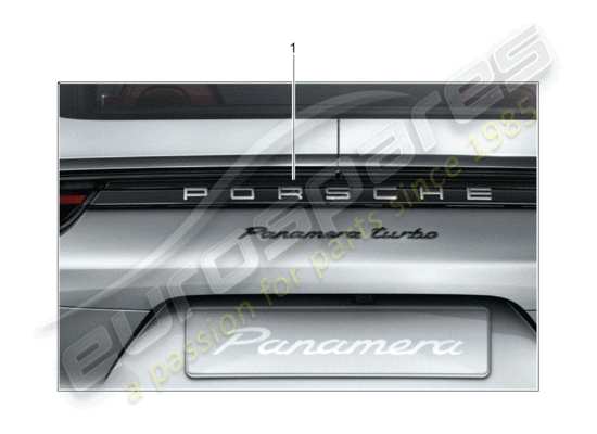 a part diagram from the Porsche Tequipment Panamera (2014) parts catalogue