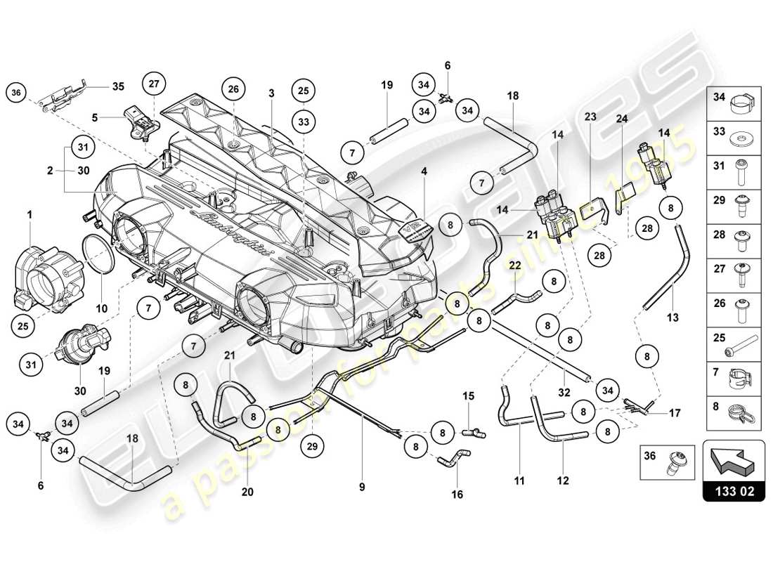 Part diagram containing part number 07M103927K