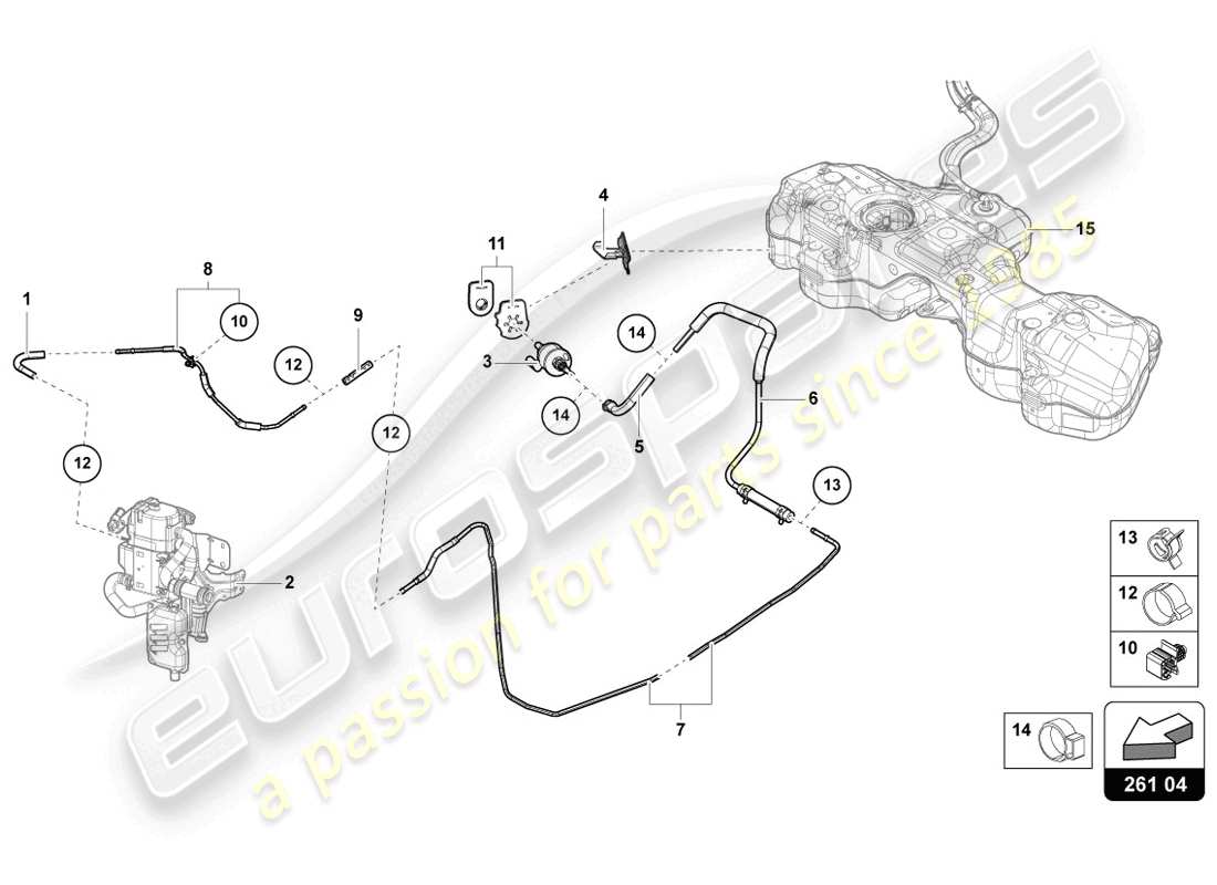 Urus (2020) FUEL TANK Parts Diagram (201.01.00)