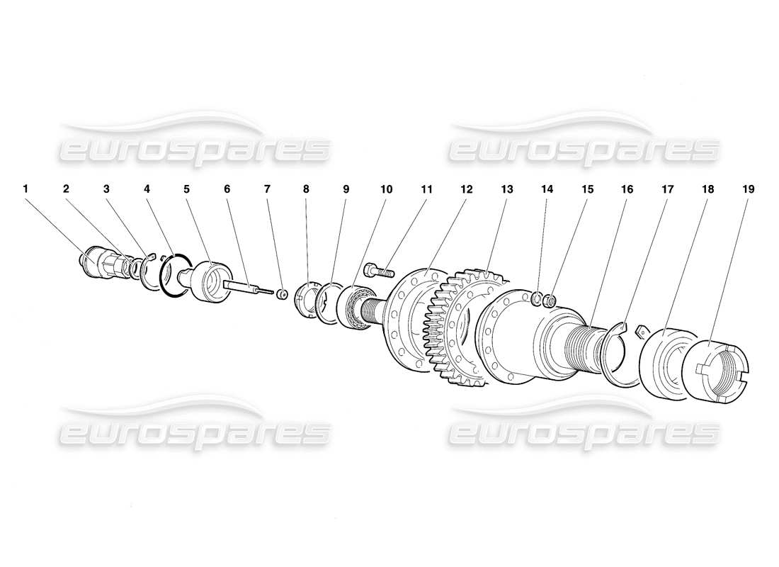 Lamborghini Diablo SE30 (1995) Speedometer Sender Parts Diagram