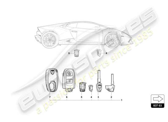 a part diagram from the Lamborghini LP600-4 ZHONG COUPE (2015) parts catalogue