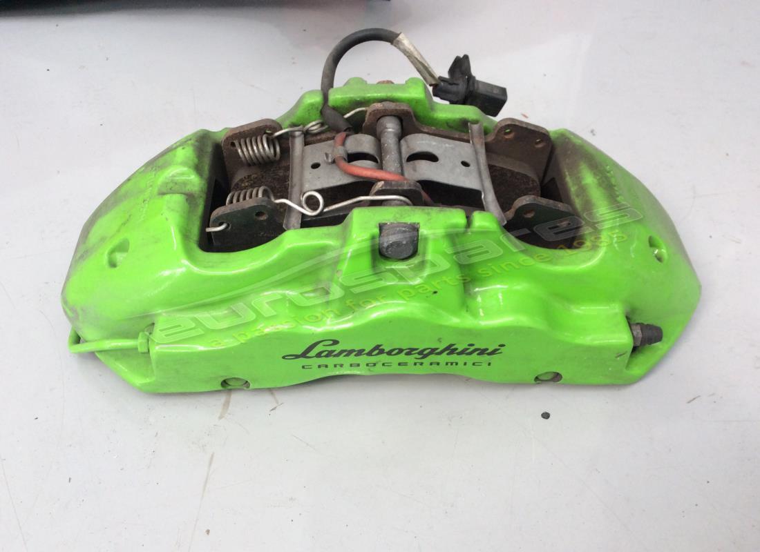 USED Lamborghini FRONT CALIPER IN GREEN . PART NUMBER 4T0615106CF (1)