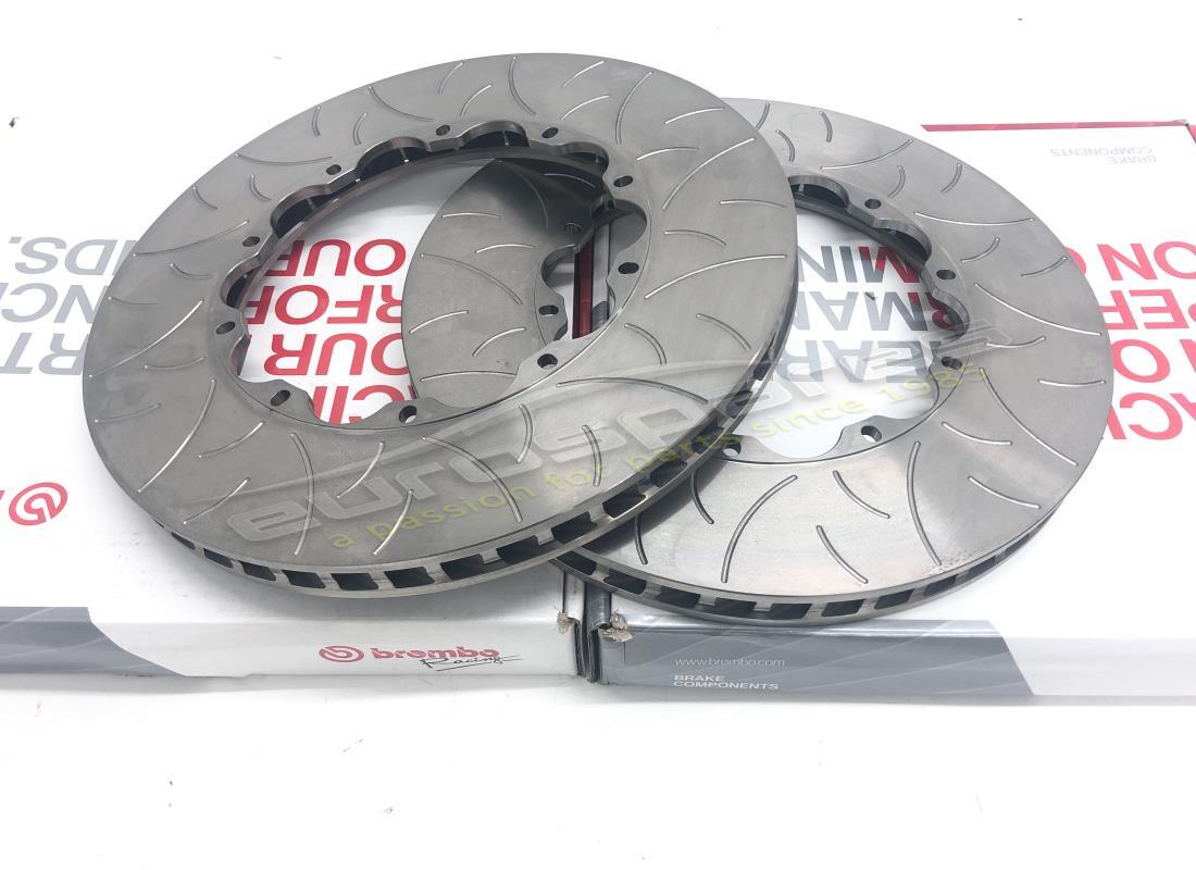 NEW (OTHER) Ferrari FRONT AND REAR SLOTTED BRAKE DISCS . PART NUMBER 70000602B (1)