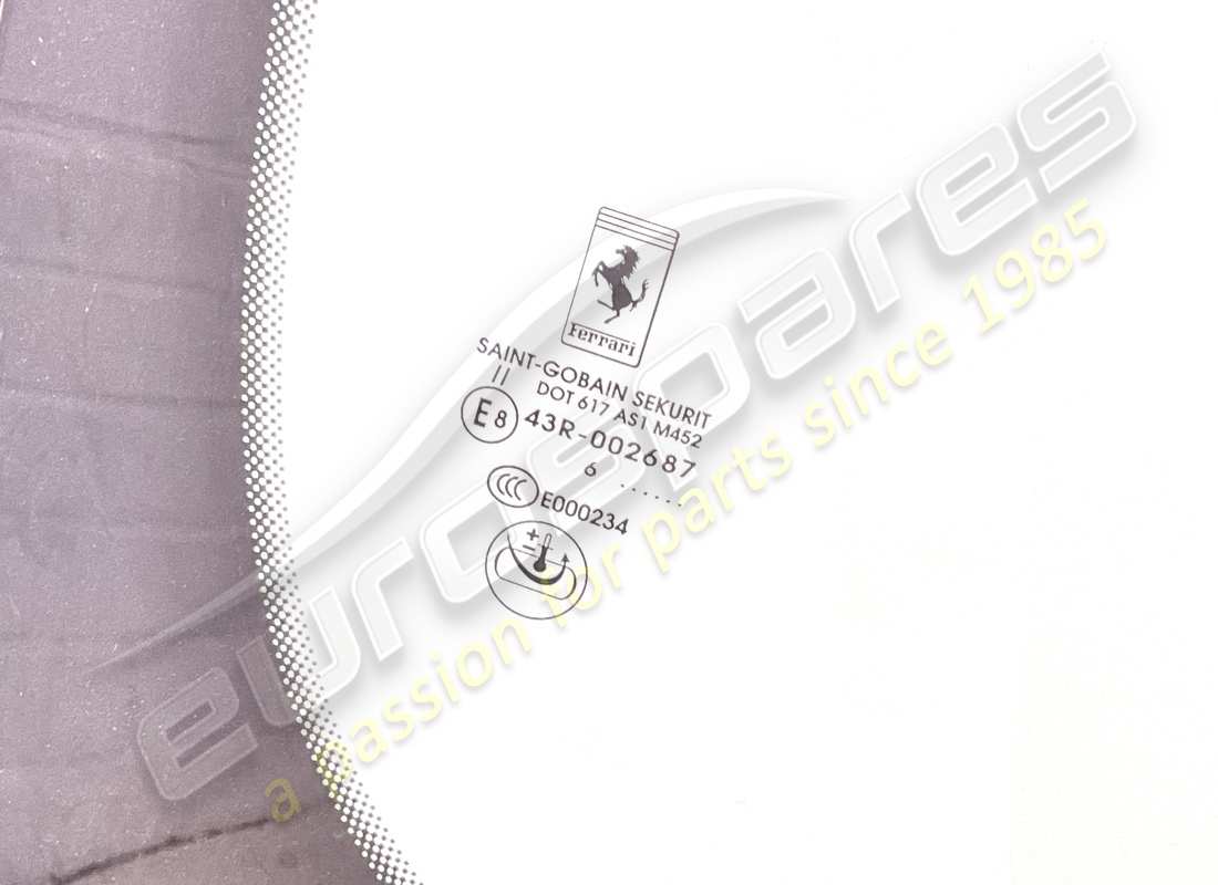 NEW Ferrari WINDSCREEN - ATHERMIC VERSION INCLUDES RADIO ANTENNA. PART NUMBER 84075800 (2)