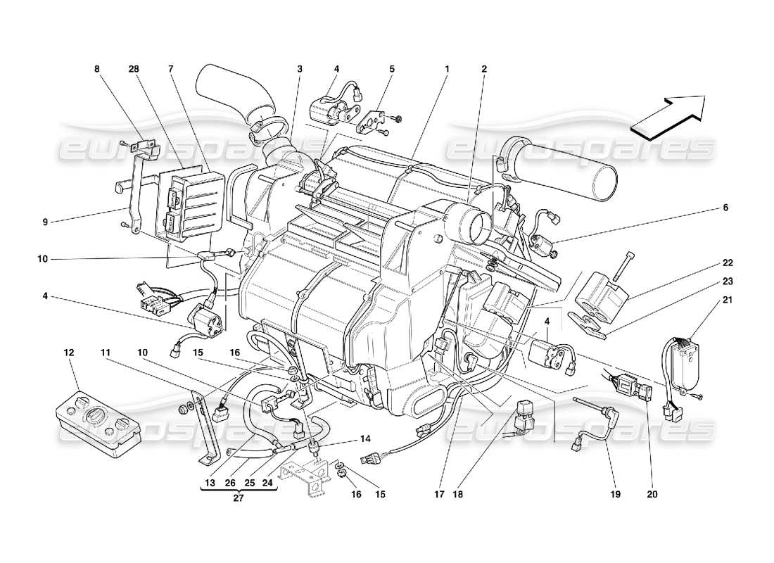 part diagram containing part number 64287200