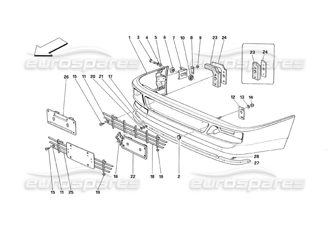 part diagram containing part number 62126200