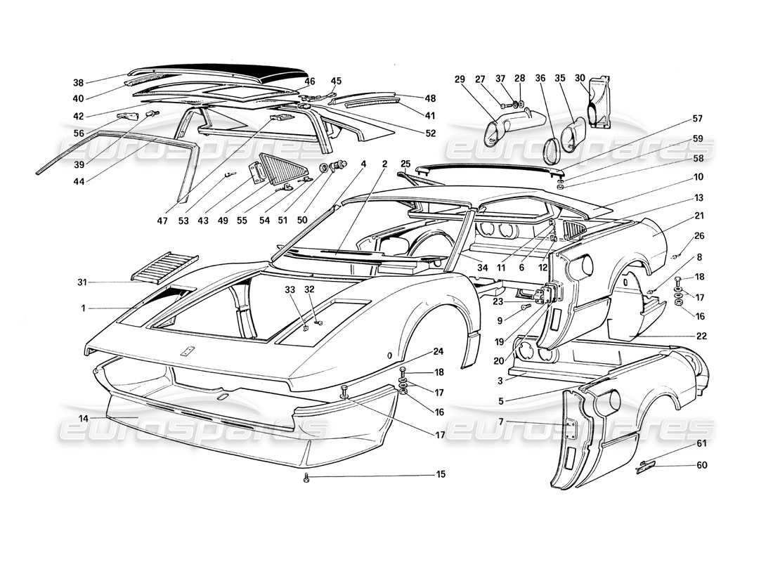part diagram containing part number fpan308qv