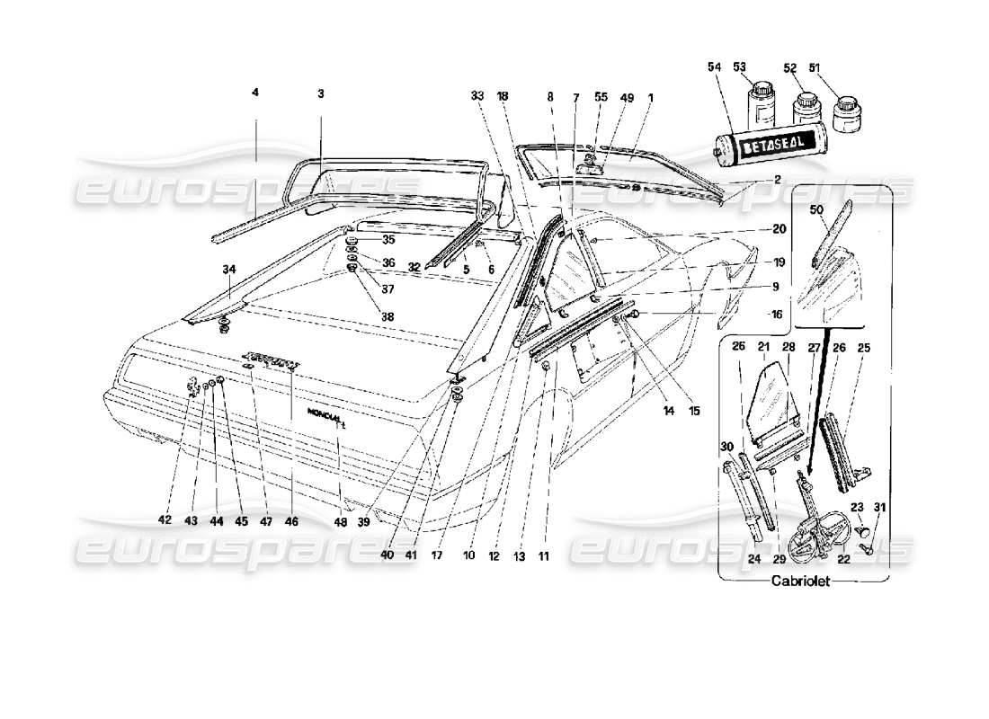 part diagram containing part number 60743800
