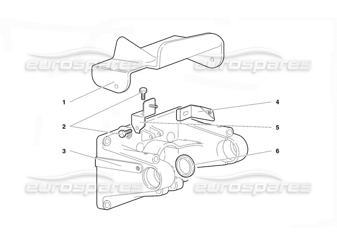 a part diagram from the Lamborghini Diablo VT (1994) parts catalogue
